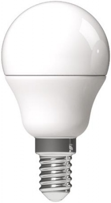 LED izzó, E14, kisgömb, G45, 6,5W, 806lm, 3000K, AVIDE